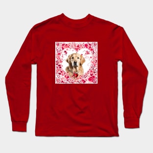 Golden Retriever Be Mine Valentine Long Sleeve T-Shirt